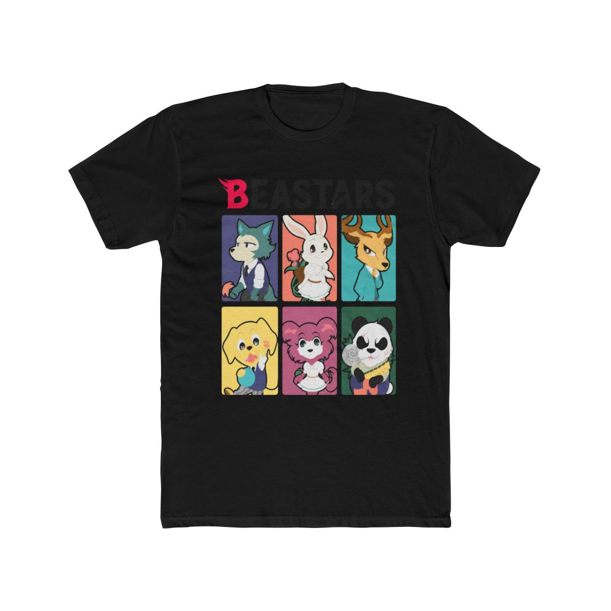 Beastars Chibi Girls Ringer T Shirt - alternate angle 3, merchandise