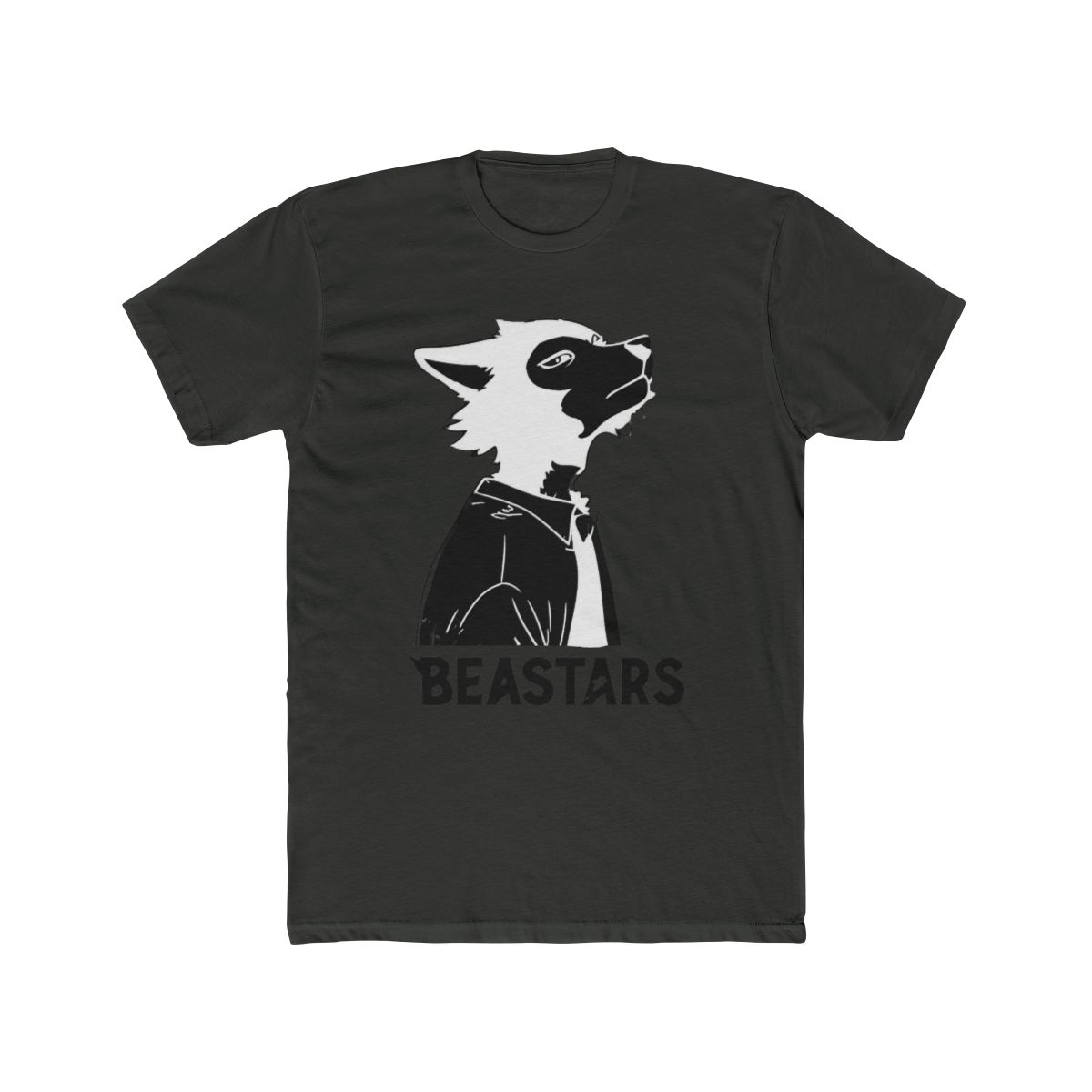 WJHYWDH New Anime T Shirt BEASTARS Merch Casual Short Sleeved T Shirt Tee (Black,Small) - alternate angle 5, merchandise