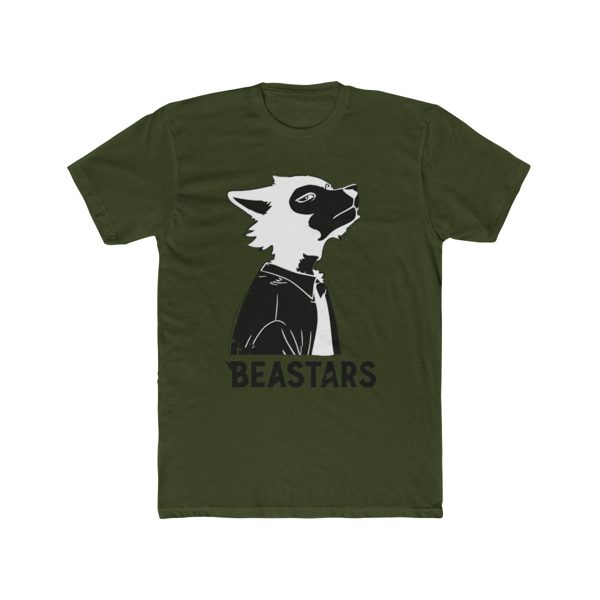 WJHYWDH New Anime T Shirt BEASTARS Merch Casual Short Sleeved T Shirt Tee (Black,Small) - alternate angle 4, merchandise