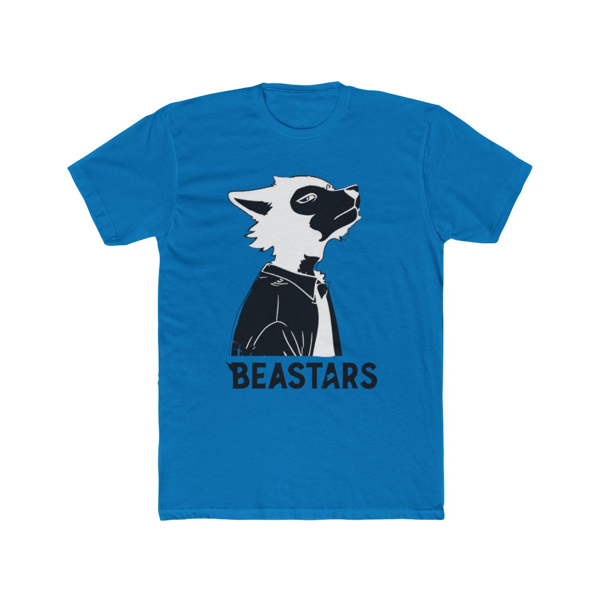 WJHYWDH New Anime T Shirt BEASTARS Merch Casual Short Sleeved T Shirt Tee (Black,Small)