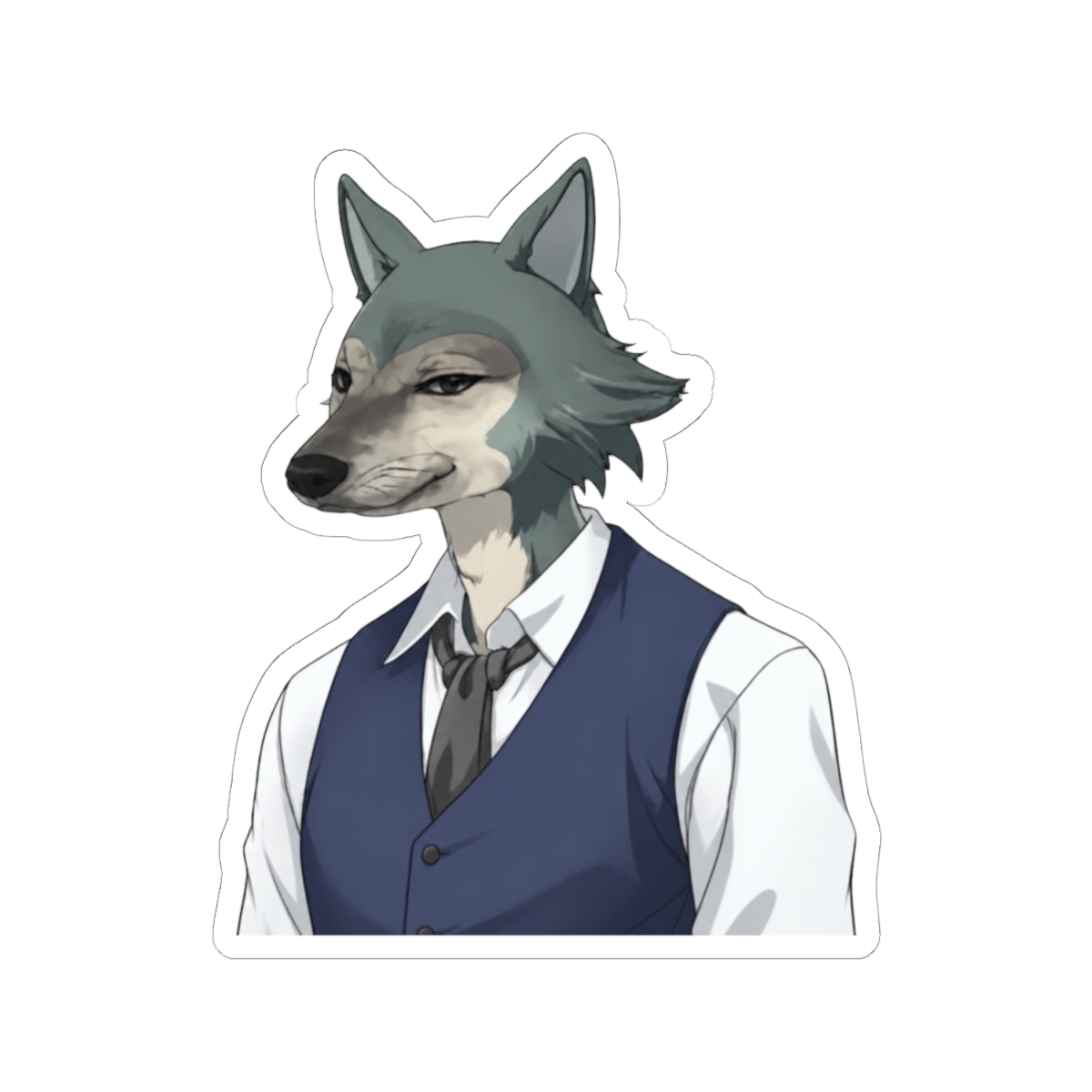Legoshi Meme Sticker | Funny Anime Vinyl Decal for Fans | Beastars - alternate angle 2, merchandise